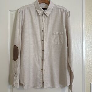 Massimo Dutti Cream Casual Button Down Shirt